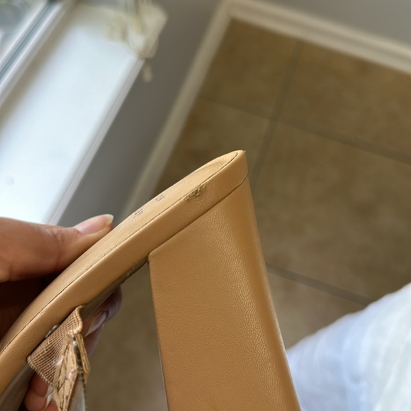 A New Day Women's Chunky Block High Heel Slip On Mules Sandals Transparent Strap - Picture 7 of 8